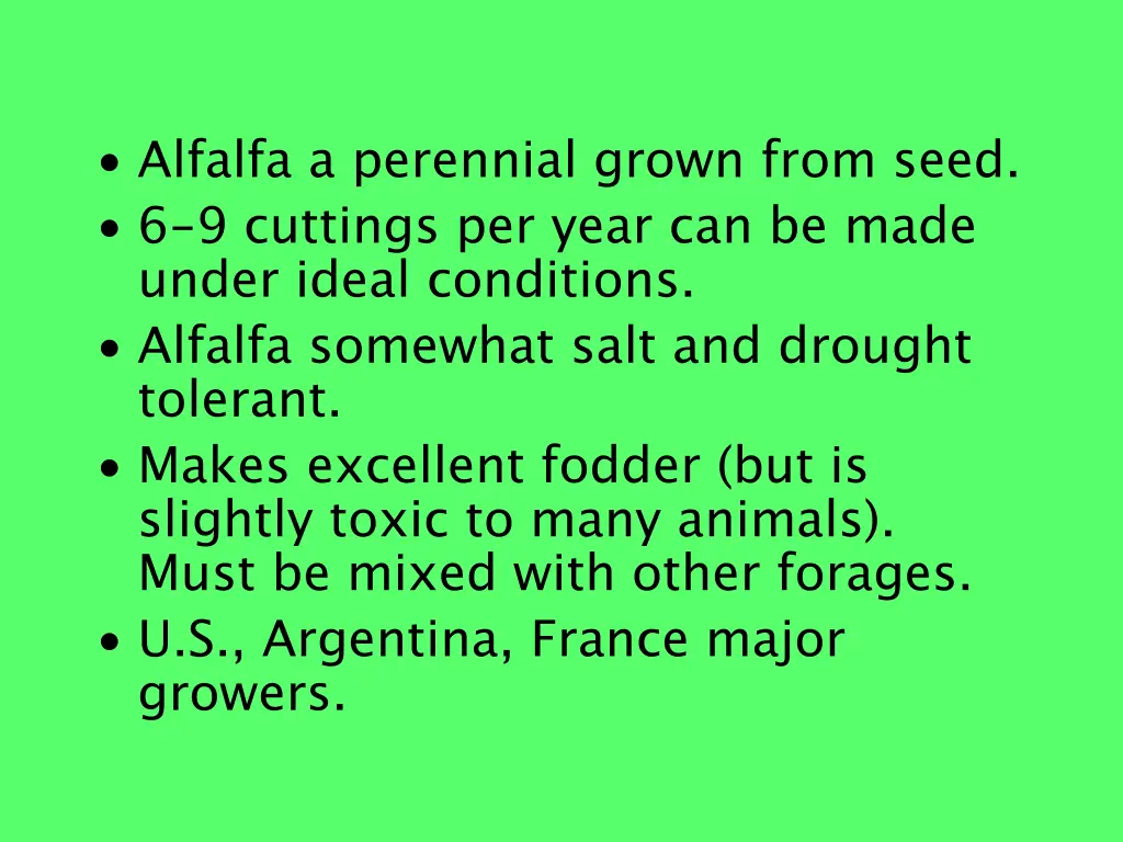 alfalfa a perennial grown from seed 6 9 cuttings