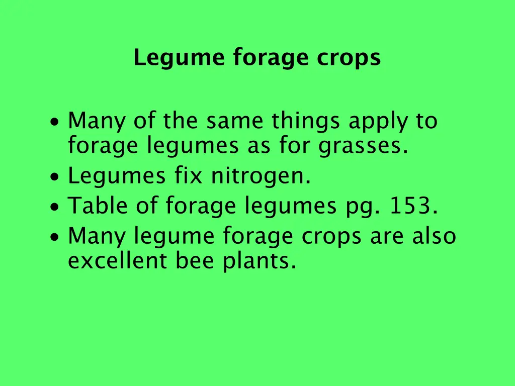 legume forage crops