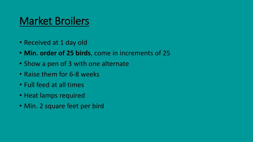 market broilers market broilers