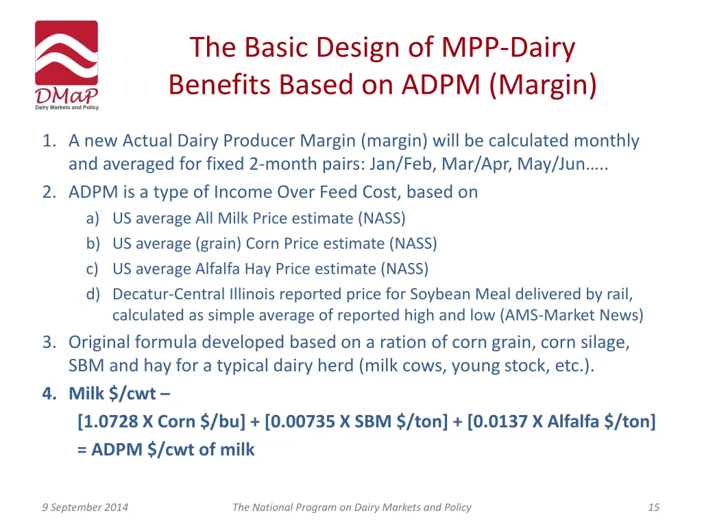 the basic design of mpp dairy benefits based