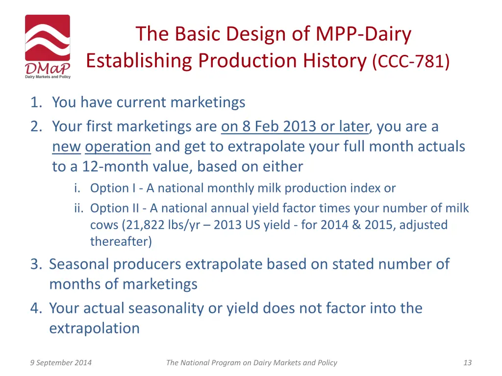 the basic design of mpp dairy establishing 1