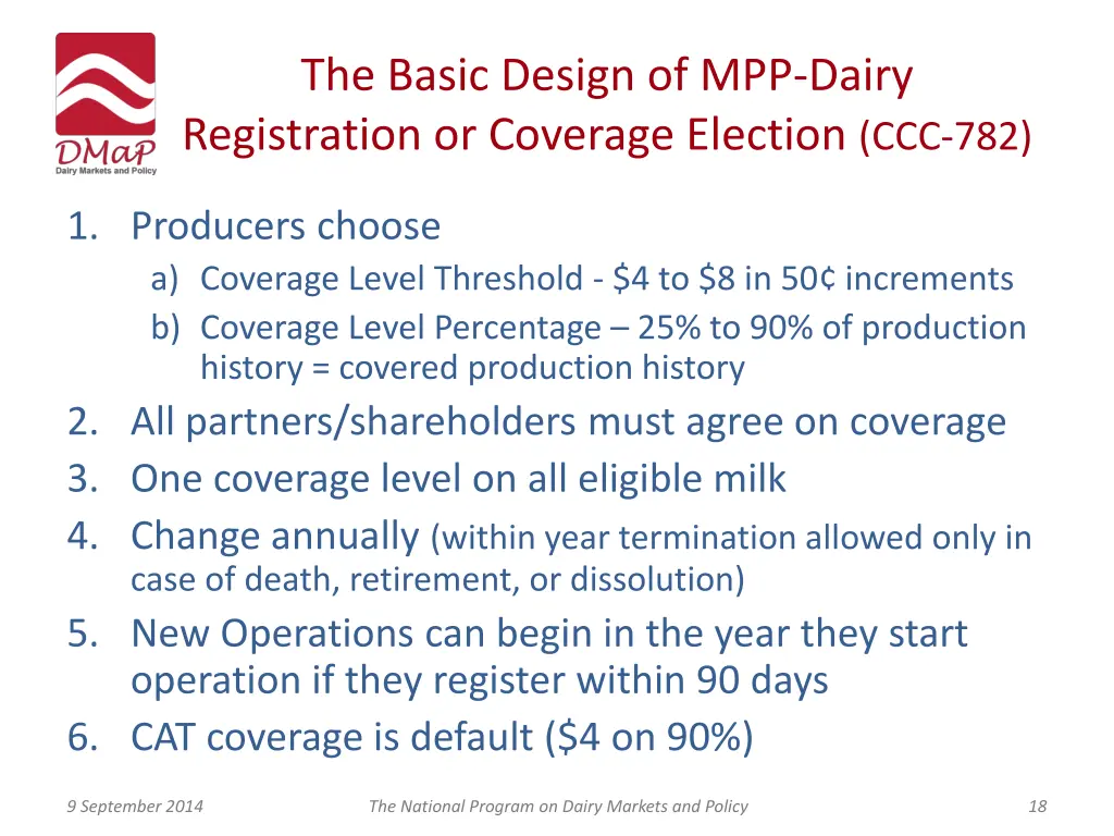 the basic design of mpp dairy registration