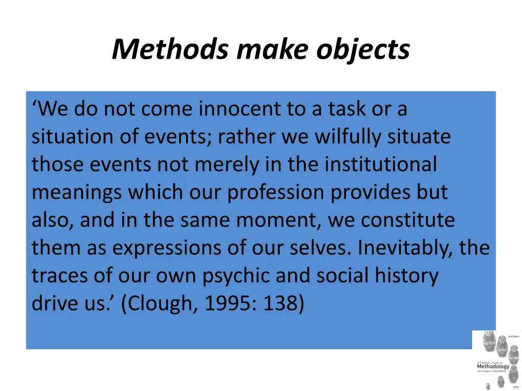 methods make objects