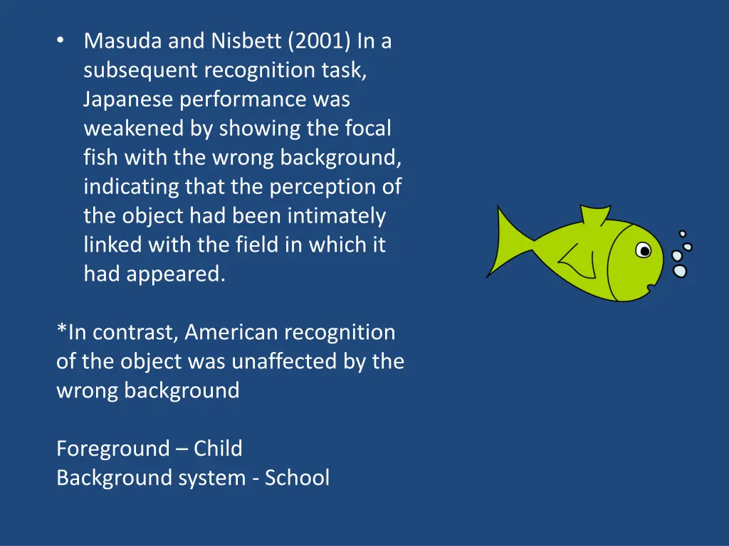 masuda and nisbett 2001 in a subsequent