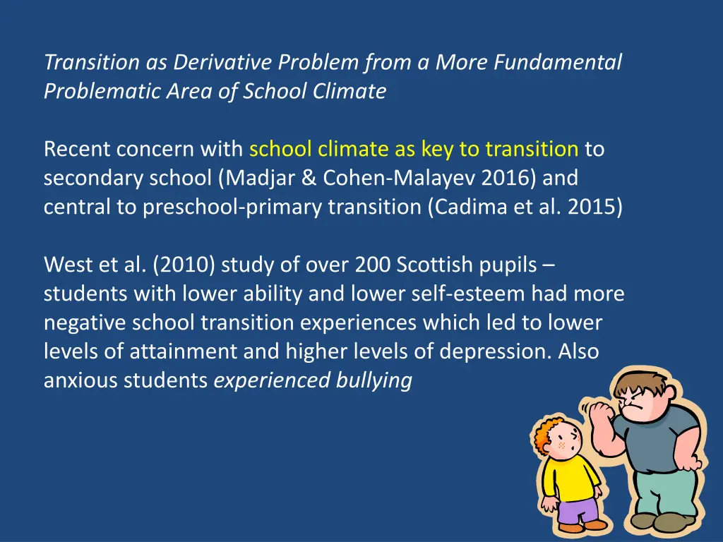 transition as derivative problem from a more