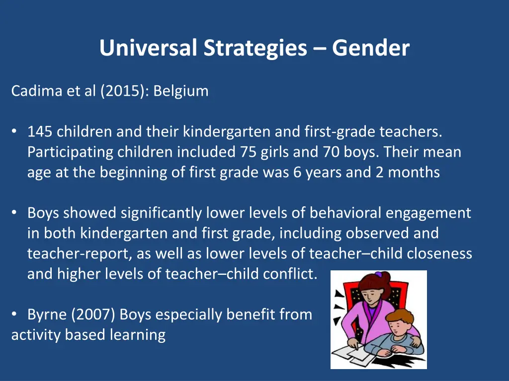 universal strategies gender