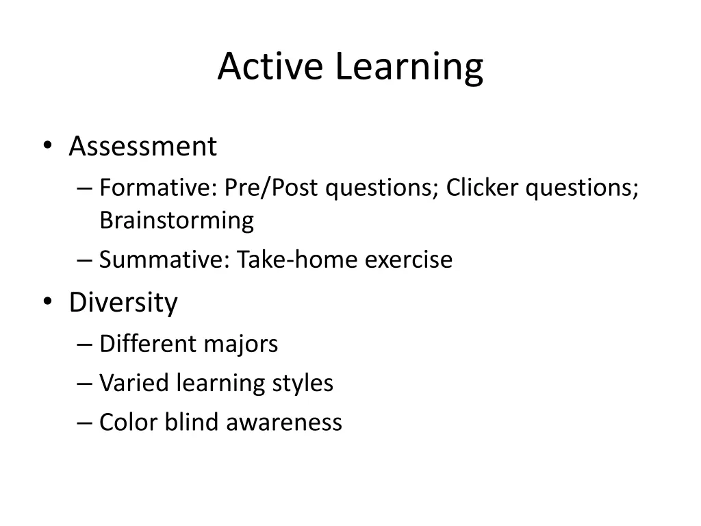 active learning 1