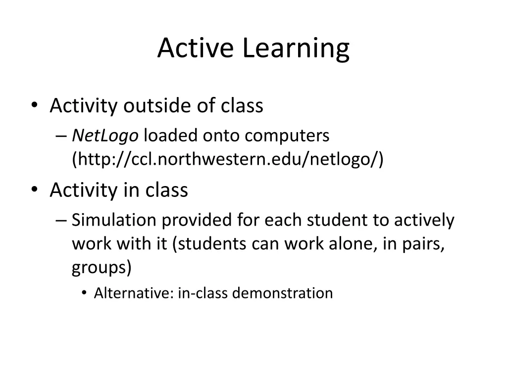 active learning