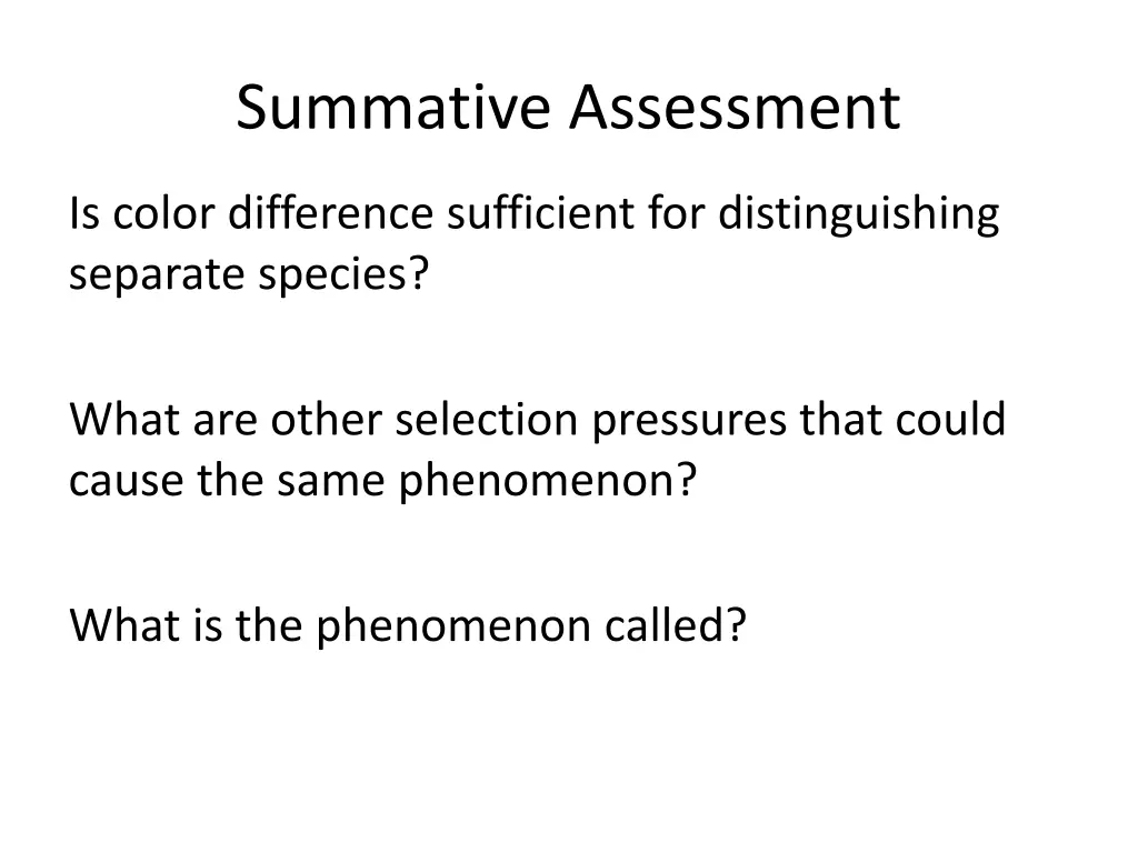 summative assessment