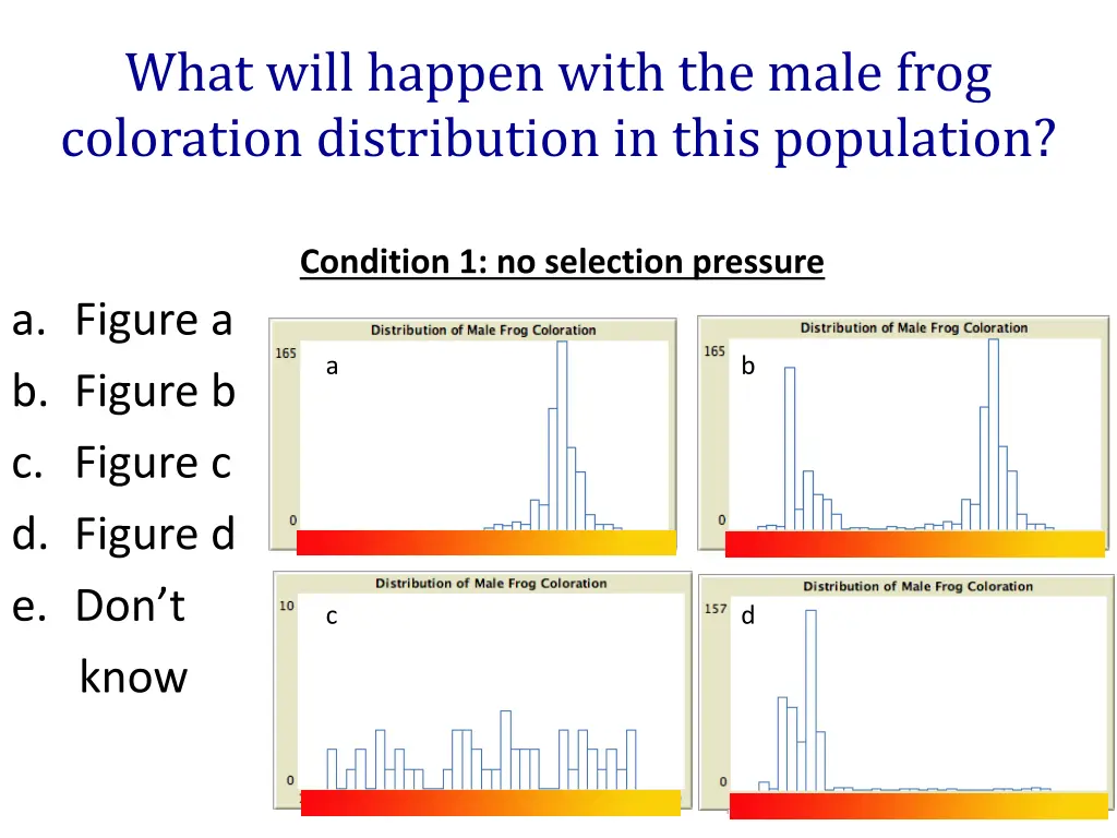 what will happen with the male frog coloration