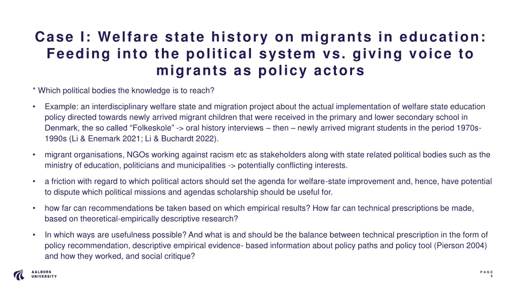case i welfare state history on migrants