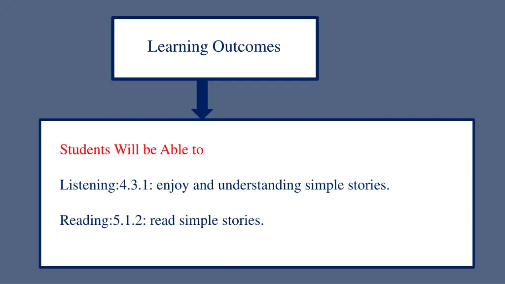 learning outcomes