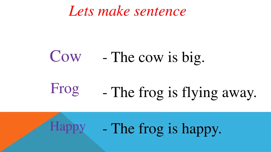 lets make sentence