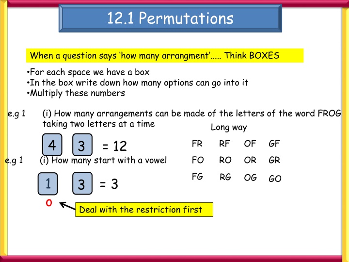 12 1 permutations