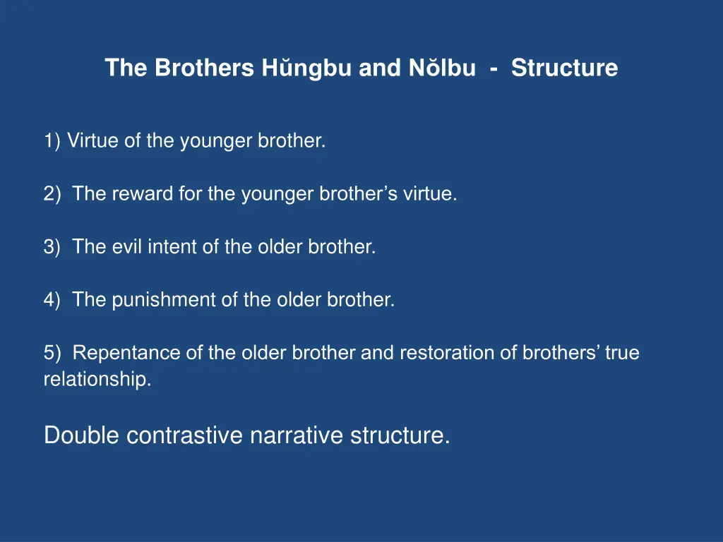 the brothers h ngbu and n lbu structure