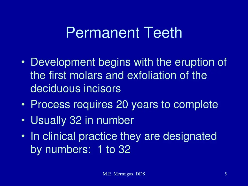 permanent teeth