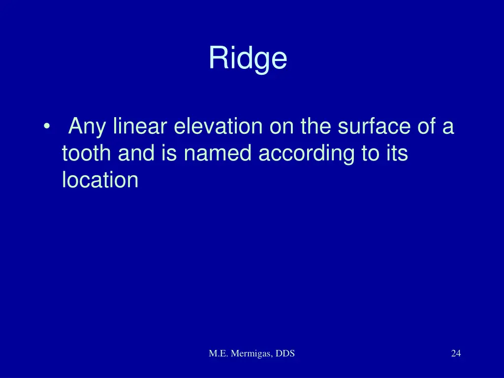 ridge