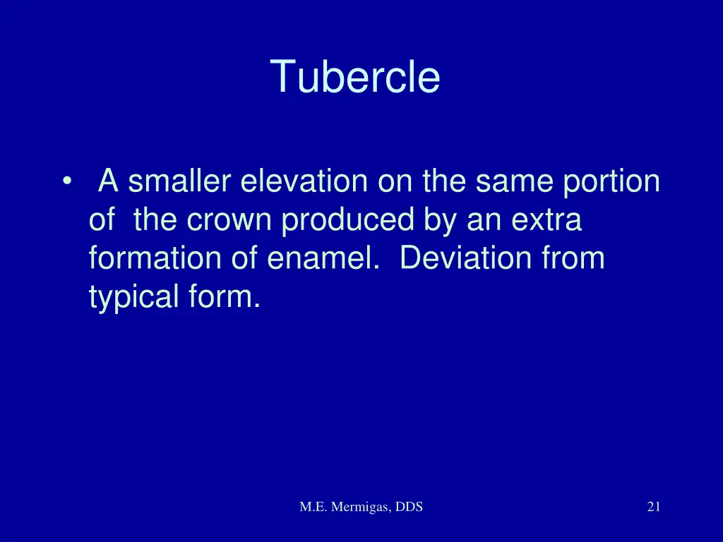 tubercle