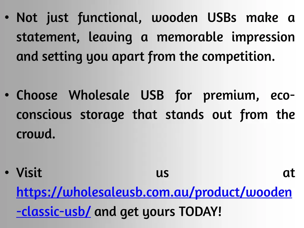not just functional wooden usbs make a statement