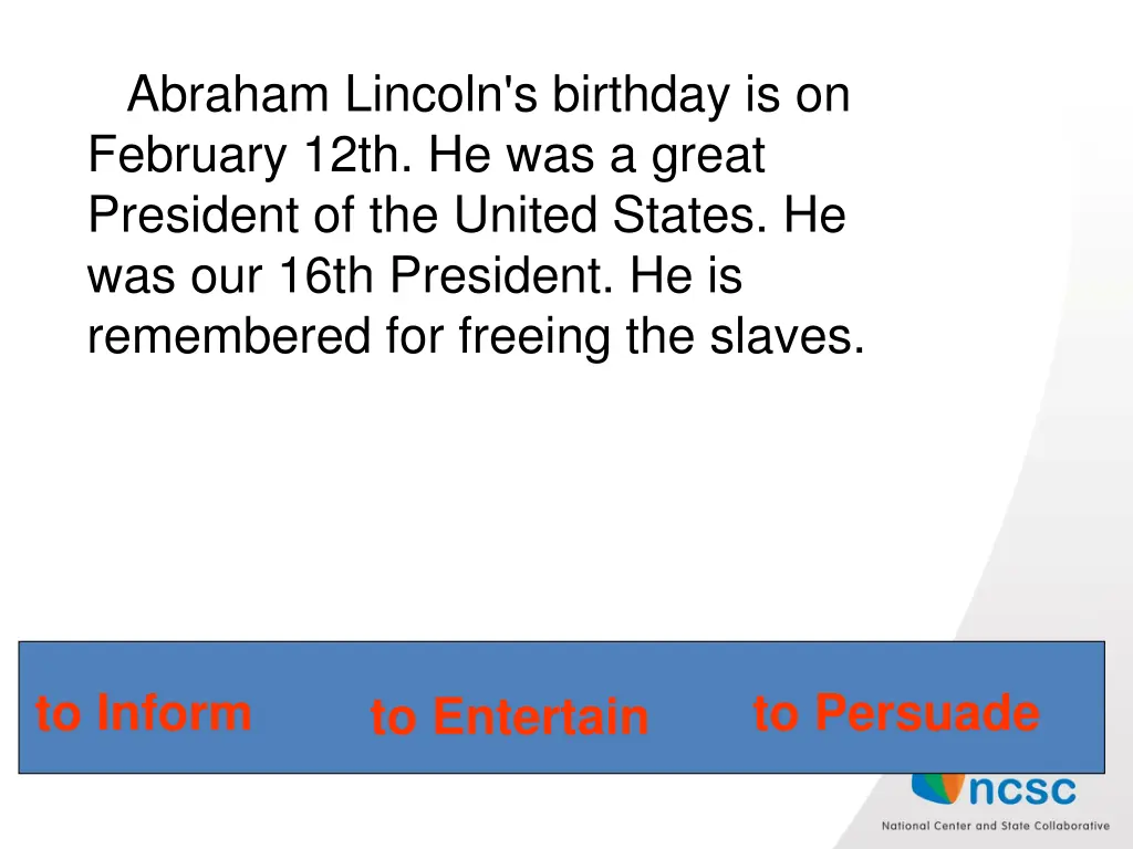 abraham lincoln s birthday is on february 12th