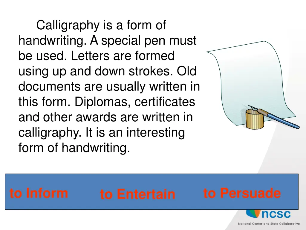 calligraphy is a form of handwriting a special