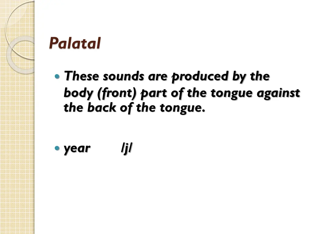 palatal