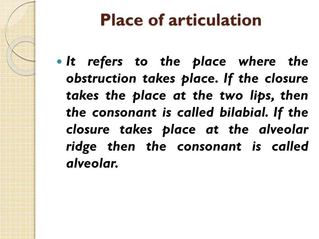 place of articulation 1