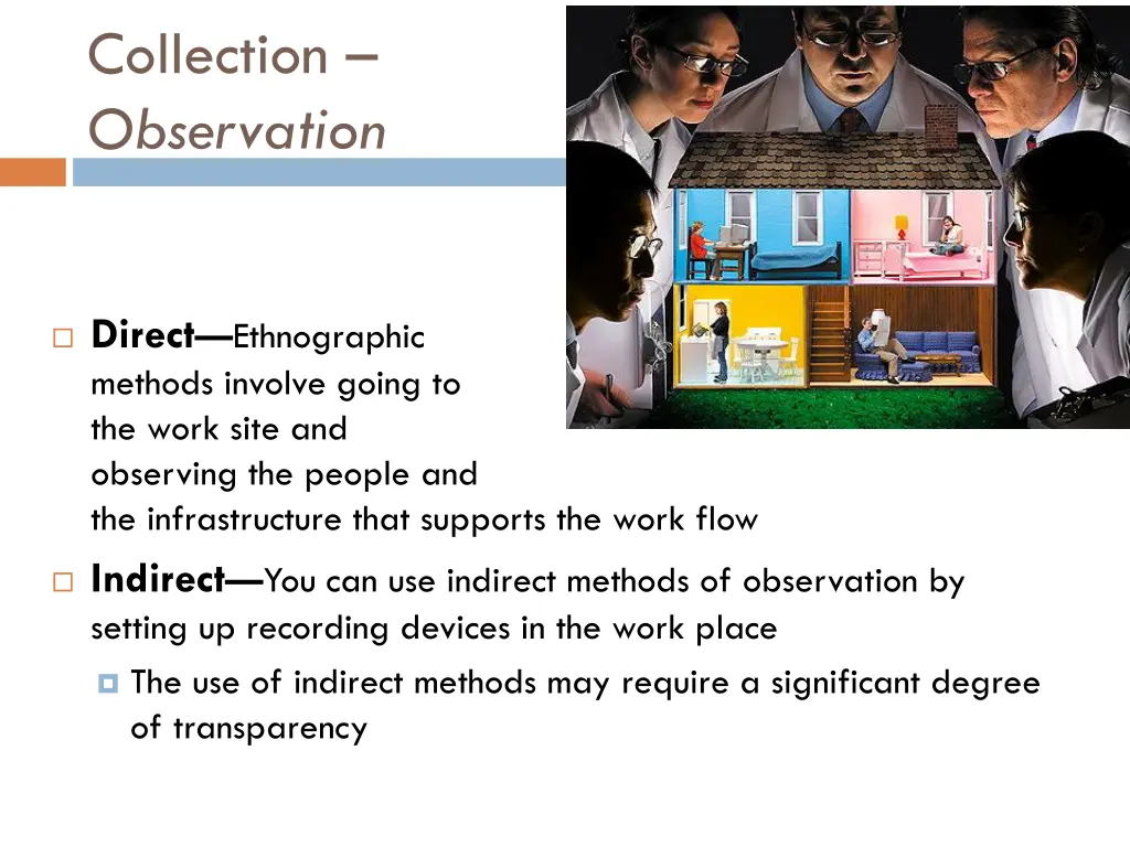 collection observation