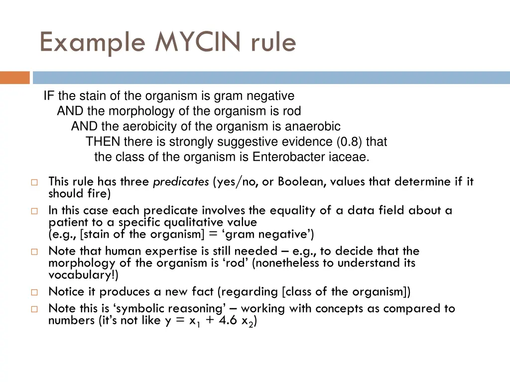 example mycin rule