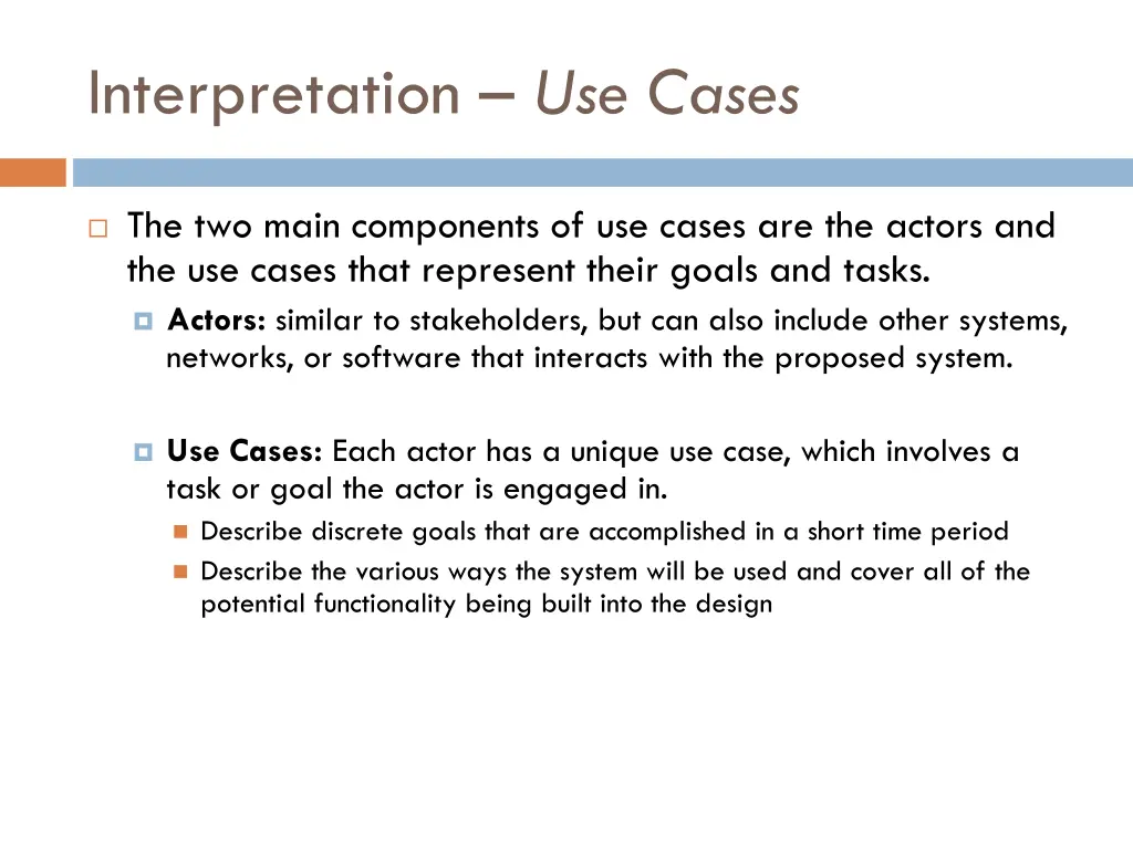 interpretation use cases 1