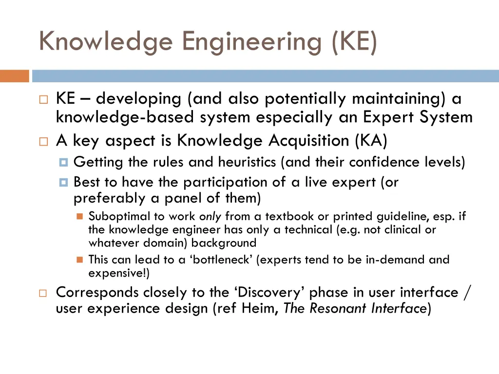 knowledge engineering ke