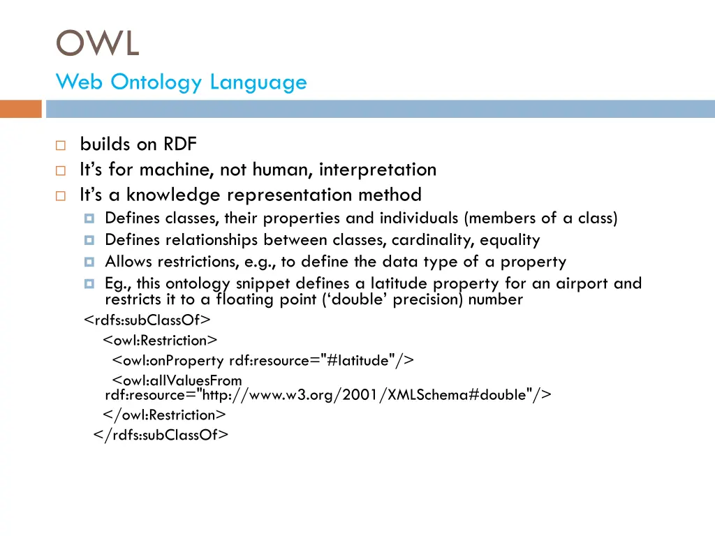 owl web ontology language