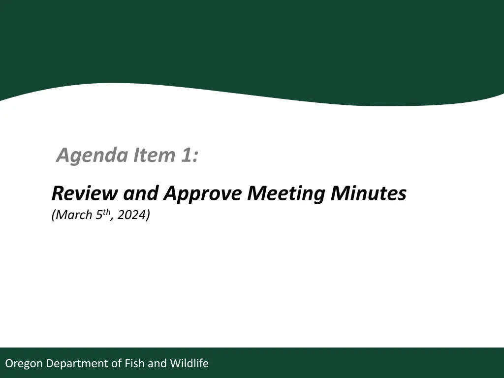 agenda item 1