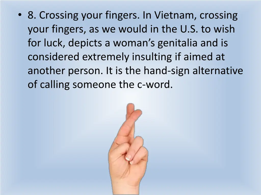 8 crossing your fingers in vietnam crossing your