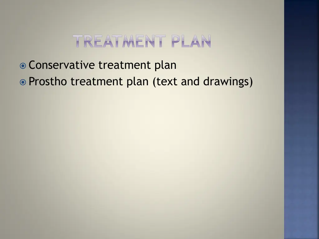 treatment plan