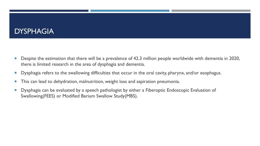 dysphagia