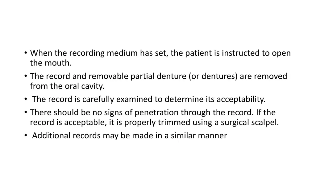 when the recording medium has set the patient