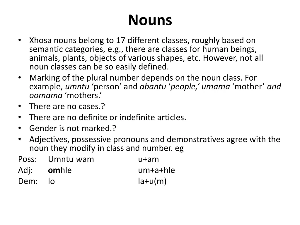 nouns