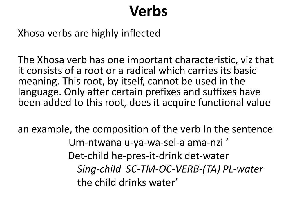 verbs