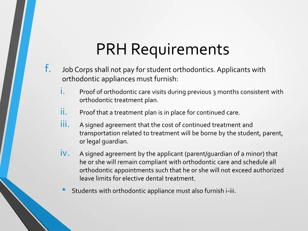 prh requirements 3