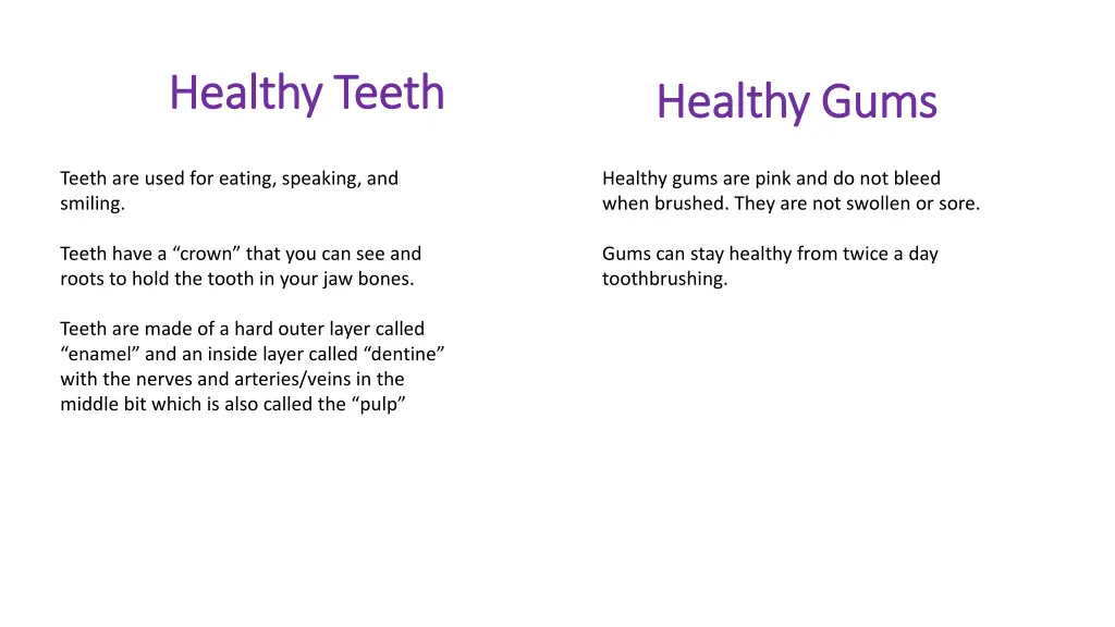 healthy teeth healthy teeth