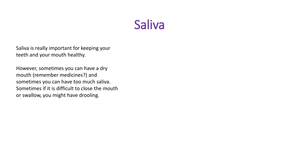 saliva saliva