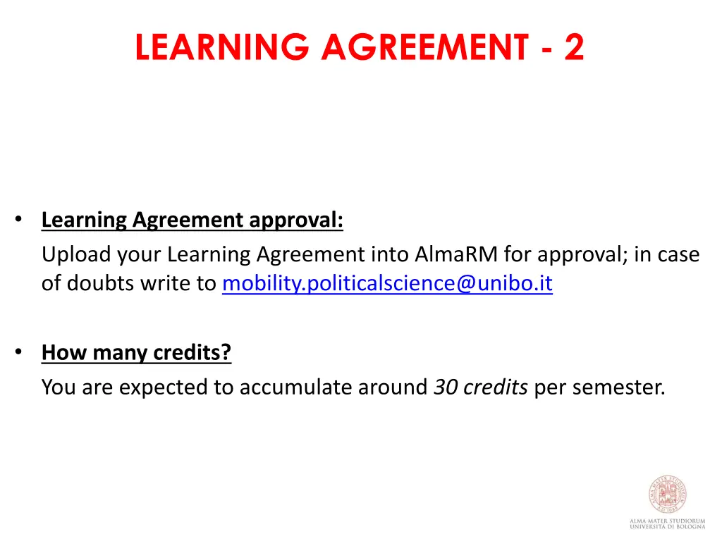 learning agreement 2