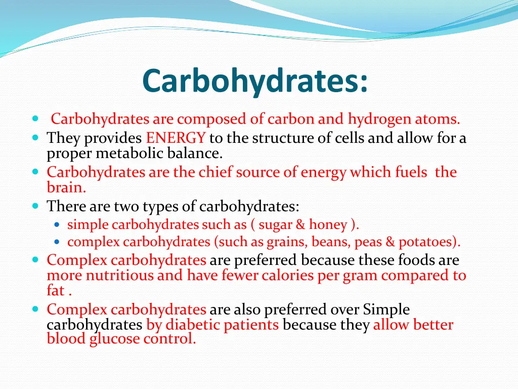 carbohydrates