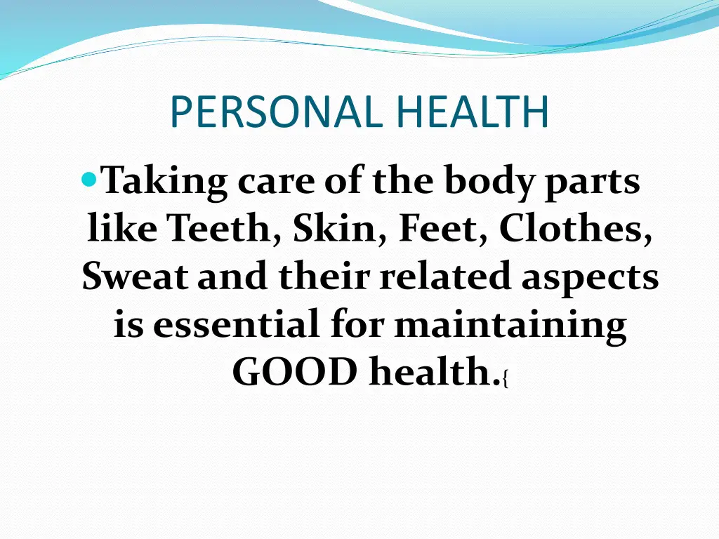 personal health 1