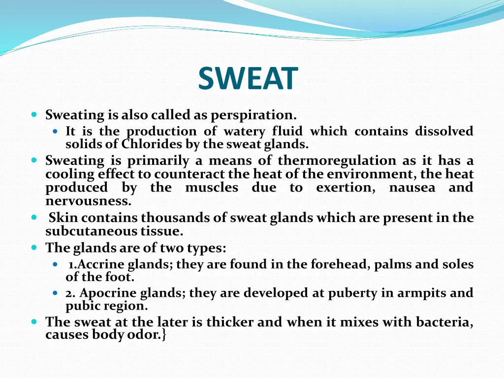 sweat