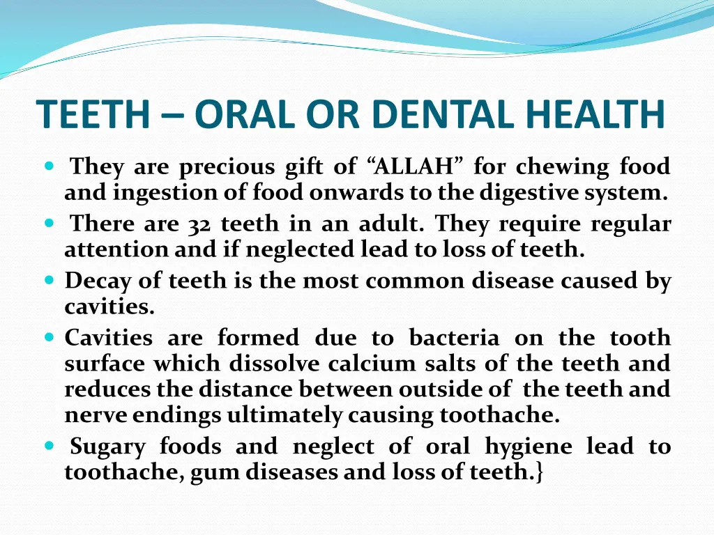 teeth oral or dental health