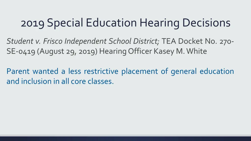 2019 special education hearing decisions 3