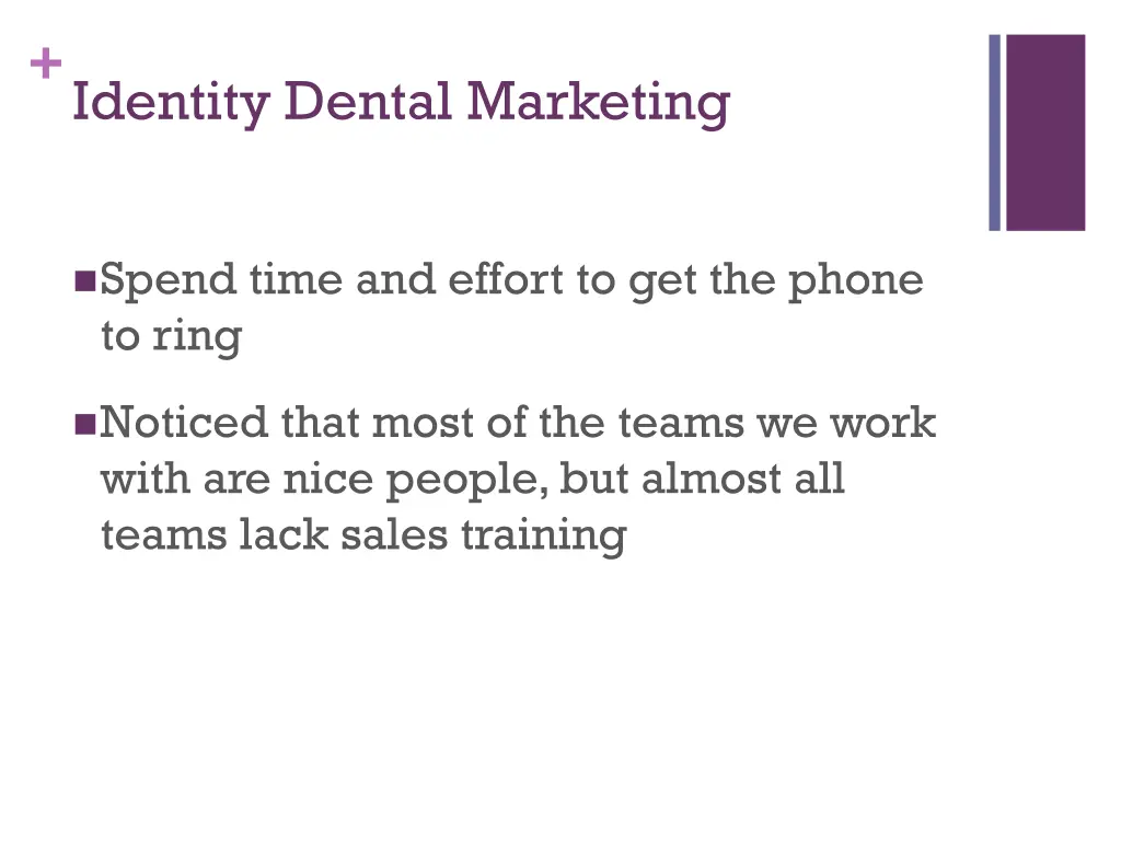 identity dental marketing