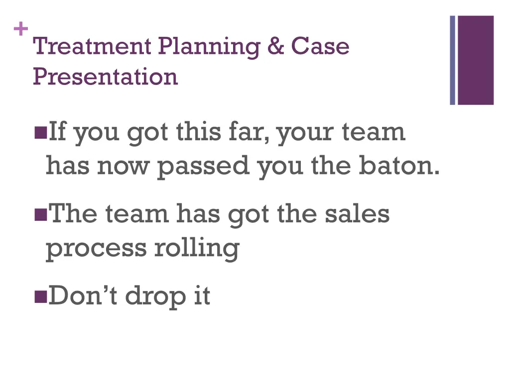 treatment planning case presentation